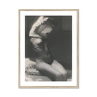 Before Going to Sleep - Michael Heumuller Art Print, Black White Artistic Photograph Nude Figure Dramatic Pose