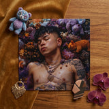 Bent & Spent - Gaysian Thai Twunk Art Print / Canvas Square Album Cover Man Tattoos Surrounded Colorful Stuffed Gaysian Thai Twunk, Twunk
