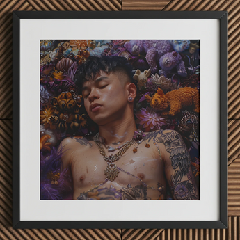 Bent & Spent - Gaysian Thai Twunk Art Print / Canvas, Gaysian Thai Twunk, Thai Twunk Homoerotic, Twunk Homoerotic Art