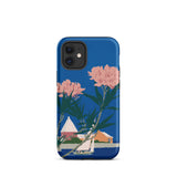 Bermuda in Oleander Time - Adolph Treidler Phone Case, Iphone 12 Mini / Matte, Mobile Cases, Toby Leon