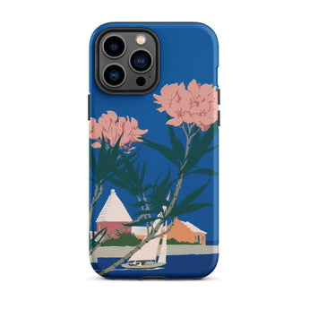 Bermuda in Oleander Time - Adolph Treidler Phone Case, Iphone 13 Pro Max / Matte, Mobile Cases, Toby Leon