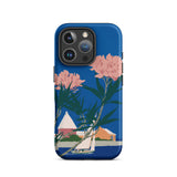 Bermuda in Oleander Time - Adolph Treidler Phone Case, Iphone 16 Pro / Matte, Mobile Cases, Toby Leon