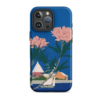 Bermuda in Oleander Time - Adolph Treidler Phone Case, Iphone 16 Pro Max / Matte, Mobile Cases, Toby Leon