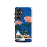 Bermuda in Oleander Time - Adolph Treidler Phone Case, Samsung Galaxy S25 / Matte, Mobile Cases, Toby Leon