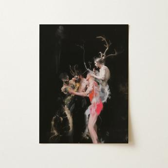Bestial - Neo-baroque Pagan Art Print / Canvas, 12x16’’ / 31x41cm / Unframed / no Border, Posters Prints & Visual Artwork, Toby Leon