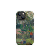 The Big Tree - Paul Gauguin Phone Case Iphone 13 Mini / Matte Art-adorned Phone Case Gauguin’s Tahitian Dreamscape, Paul Gauguin, Dreamscape