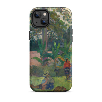 The Big Tree - Paul Gauguin Phone Case Iphone 14 Plus / Matte Artistic Phone Case Gauguin’s Tahitian Dreamscape, Paul Gauguin, Dreamscape
