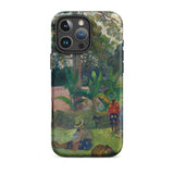 The Big Tree - Paul Gauguin Phone Case Iphone 16 Pro Max / Matte Artistic Iphone Case Gauguin’s Tahitian Dreamscape, Paul Gauguin,