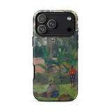The Big Tree - Paul Gauguin Phone Case Iphone 17 Pro Max / Matte Iphone 13 Pro Max Case Tahitian Garden Design Gauguin’s Dreamscape, Paul