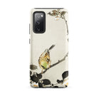 Bird on Branch - Ohara Koson Shin-hanga Samsung Case, Galaxy S20 Fe / Matte, Phone Case Bird Branch Illustration