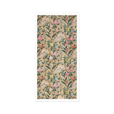 Birds Butterflies Bees and Blossoms Art Print / Canvas Floral Wallpaper Pattern Pink Flowers Green Leaves Beige Exquisite Botanical Print,