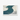 White-framed Minimalist Art Print Stylized Gray Birds Teal Kamisaka Sekka Winter, Migration, Blade’s Silent Memory
