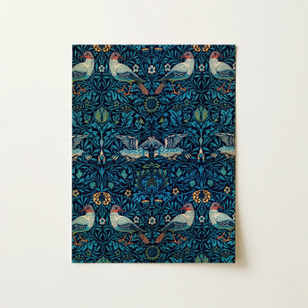 Birds - William Morris Arts and Crafts Art Print / Canvas, 12x16’’ / 31x41cm / Unframed / no Border, Posters Prints & Visual Artwork, Toby