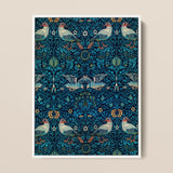 Birds - William Morris Arts and Crafts Art Print / Canvas, 12x16’’ / 31x41cm / White Frame, Posters Prints & Visual Artwork, Toby Leon