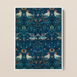 Birds - William Morris Arts and Crafts Art Print / Canvas Framed Symmetrical Intricate Pattern Stylized Morris’s, Tapestry, Verdant
