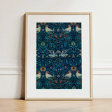 Birds - William Morris Arts and Crafts Art Print / Canvas Framed Symmetrical Pattern Stylized Foliage Morris’s, Tapestry, Verdant Victorian
