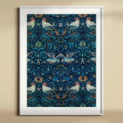 Birds - William Morris Arts and Crafts Art Print, Framed Art Print Symmetrical Pattern Birds Botanical Elements