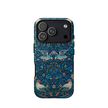 Birds - William Morris Arts and Crafts Iphone Case 17 Pro / Matte Blue Floral Bird 12, Movement Mobile Phone Cases