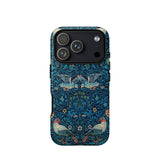 Birds - William Morris Arts and Crafts Iphone Case 17 Pro / Matte Blue Floral Bird Iphone 12 Case William Morris Birds, Birds Iphone, Arts