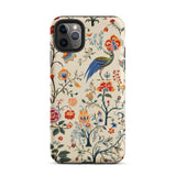 Birdwatchers - Kitsch Bird Art Phone Case Iphone 11 Pro Max / Matte Floral Patterned Vibrant Plumage Erupts, Fauna Bursting Mobile Cases