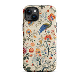 Birdwatchers - Kitsch Bird Art Phone Case Iphone 15 Plus / Matte Floral Patterned Vibrant Plumage Erupts, Fauna Bursting Mobile Cases