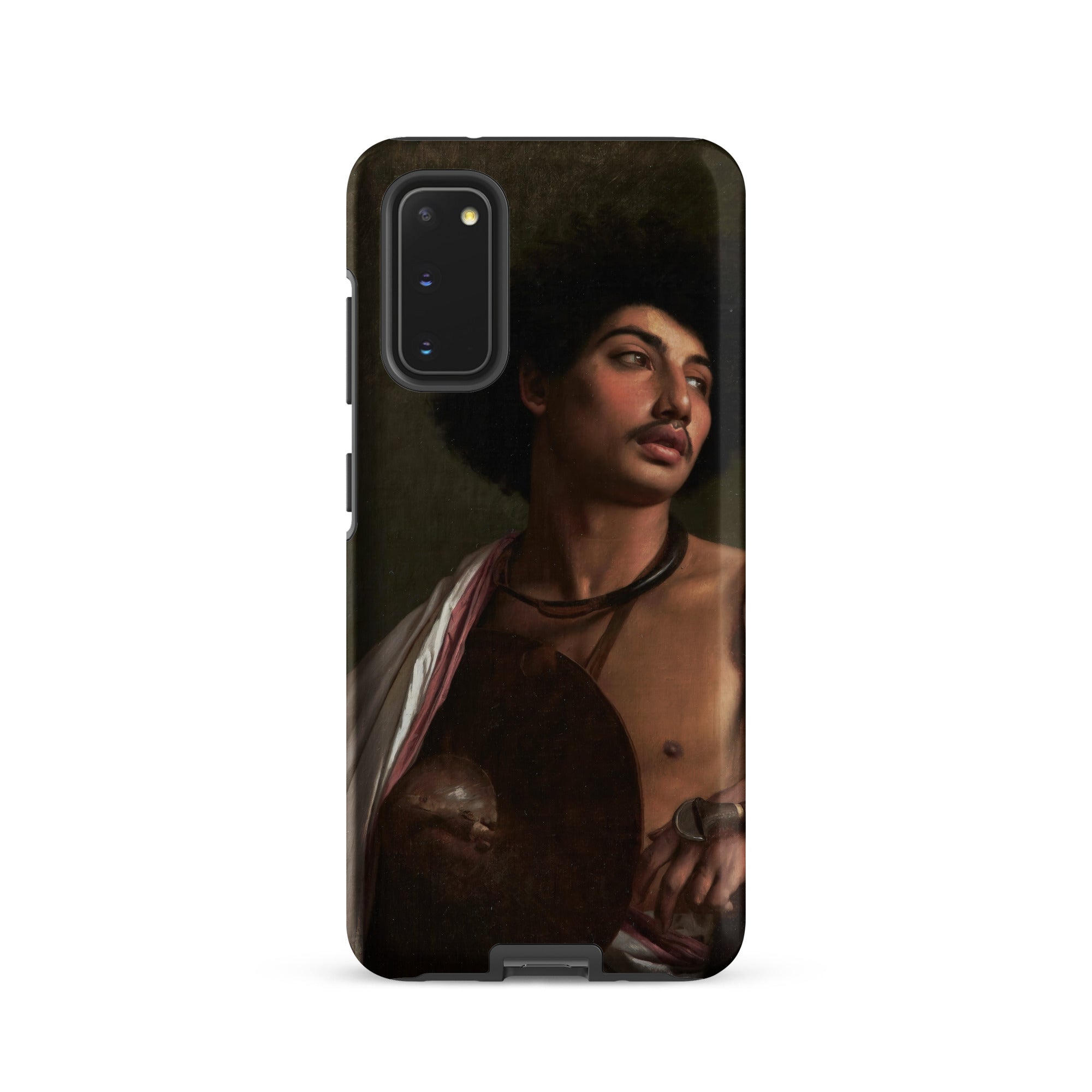 A Bischari Warrior - Jean-leeon Gerome Samsung Case, Galaxy S20 / Matte, Smartphone Protective Case Painting Man Afro