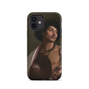 A Bischari Warrior - Jean-leon Gerome Phone Case Iphone 12 / Matte Iphone Case Classical Portrait Man Afro Bischari Warrior Arrives, Gerome
