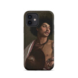 A Bischari Warrior - Jean-leon Gerome Phone Case Sleek Black Phone Case Detailed Reproduction Caravaggio’s Cardsharps Bischari Warrior