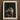 Framed Art Print Dramatic Dark-toned Painting Two Figures Gods Embrace, Bodies, one Pale, Black Bird