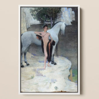 Black Lake - Jan Priesler Art Print / Canvas, 12x18’’ / 31x46cm / White Frame, Posters Prints & Visual Artwork, Toby Leon