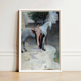 Black Lake - Jan Priesler Art Print / Canvas White-framed Reproduction édouard Manet’s ?Olympia” Painting Nude Woman, Prints