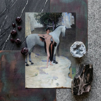 Black Lake - Jan Priesler Art Print / Canvas Reproduction Painting Horseman édouard Manet Nude Male Figure, Prints