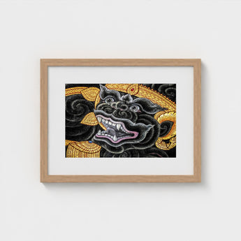Black Monkey Magic - Traditional Thai Myth Art Print / Canvas Ferocious Simian Deity, Ramakien Epics Prints