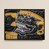 Black Monkey Magic - Traditional Thai Myth Art Print / Canvas Ferocious Simian Deity, Ramakien Epics Prints