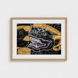 Black Monkey Magic - Traditional Thai Myth Art Print / Canvas Ferocious Simian Deity, Ramakien Epics Prints