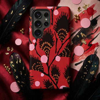 Black Peacock Flowers - E.a. Seguy Pochoir Phone Case, Mobile Cases, Toby Leon