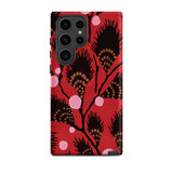 Black Peacock Flowers - E.a. Seguy Pochoir Phone Case, Samsung Galaxy S23 Ultra / Matte, Mobile Cases, Toby Leon