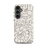 Black & White Florals - Taguchi Tomoki Phone Case, Samsung Galaxy S24 Plus / Matte, Mobile Cases, Toby Leon
