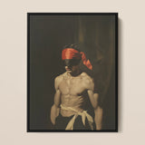Blackout - Vintage-Kunstdruck mit schwulem Fetischismus aus dem 19. Jahrhundert / Leinwand, 12x16’’ / 31x41cm / Schwarzer Rahmen, Poster Drucke & Visual Artwork, Toby