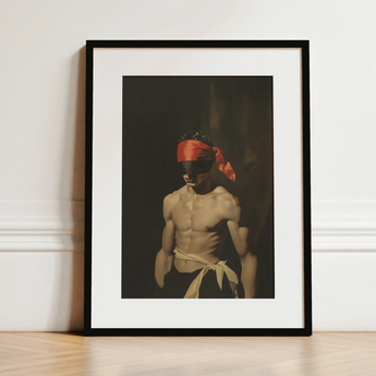 Blackout - Vintage 19th Century Gay Fetishism Art Print / Canvas, 12x16’’ / 31x41cm / Black Frame / Matboard, Posters Prints & Visual