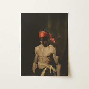 Blackout - Vintage 19th Century Gay Fetishism Art Print / Canvas, Gay Fetishism, 19th Century Gay, Skin Catching Light