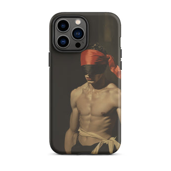 Blackout - Vintage 19th Century Gay Fetishism Phone Case Iphone 13 Pro Max / Matte Iphone Case Blindfolded Man Gay Fetishism
