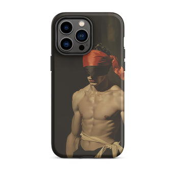 Blackout - Vintage 19th Century Gay Fetishism Phone Case Iphone 14 Pro Max / Matte Iphone Case Blindfolded Man Gay Fetishism