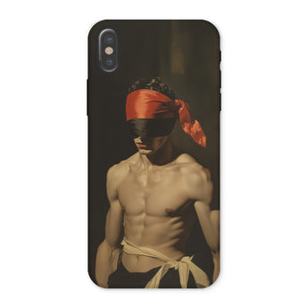 Blackout - Vintage 19th Century Gay Fetishism Phone Case Iphone x / Matte Phone Case Blindfolded Man Gay Fetishism