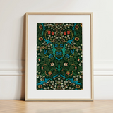 Blackthorn Hawthorn - William Morris Florals Art Print / Canvas, 12x16’’ / 31x41cm / Natural Frame / Matboard, Posters Prints & Visual