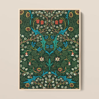 Blackthorn Hawthorn - William Morris Florals Art Print / Canvas, 12x16’’ / 31x41cm / Natural Frame, Posters Prints & Visual Artwork, Toby