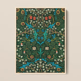 Blackthorn Hawthorn - William Morris Florals Art Print / Canvas Framed Nouveau Floral Intricate Symmetrical Patterns, Emerges, British