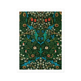 Blackthorn Hawthorn - William Morris Florals Art Print / Canvas Ornate Floral Wallpaper Pattern Symmetrical Botanical Designs Green William