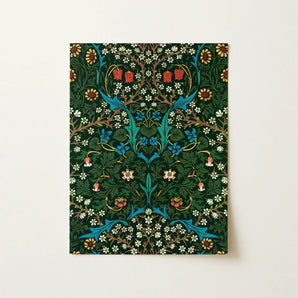 Blackthorn Hawthorn - William Morris Florals Art Print / Canvas, William Morris Florals, Hawthorn Emerges, British Flora