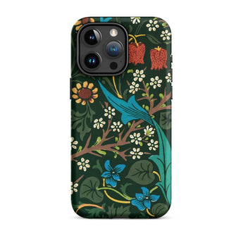 Blackthorn Hawthorn - William Morris Phone Case Iphone 15 Pro Max / Matte Floral Patterned Phone Case William Morris Florals, Hawthorn